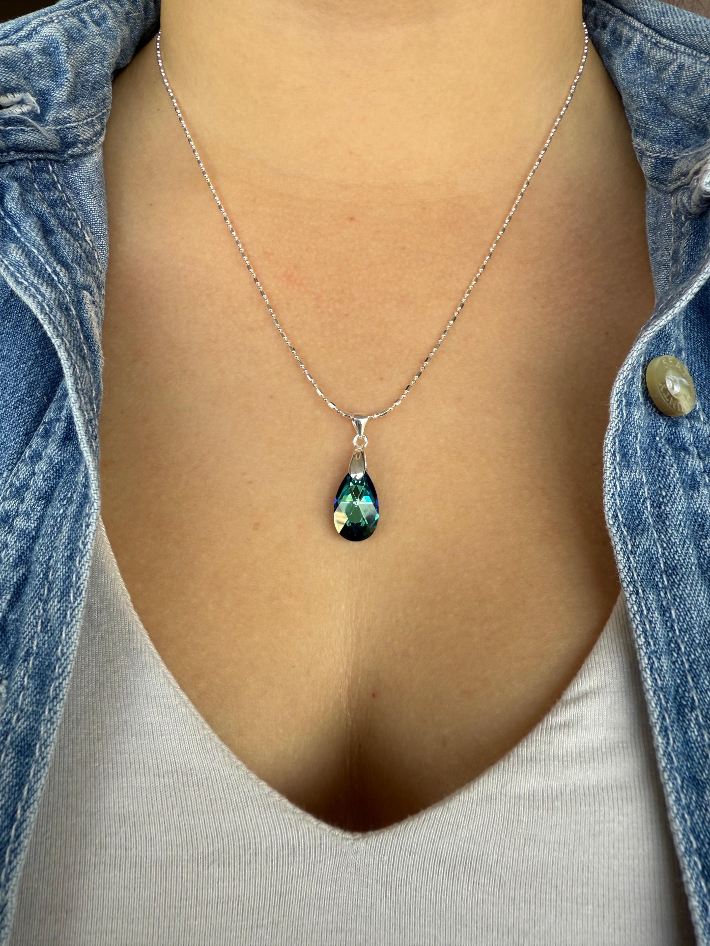 Colgante gota turquesa