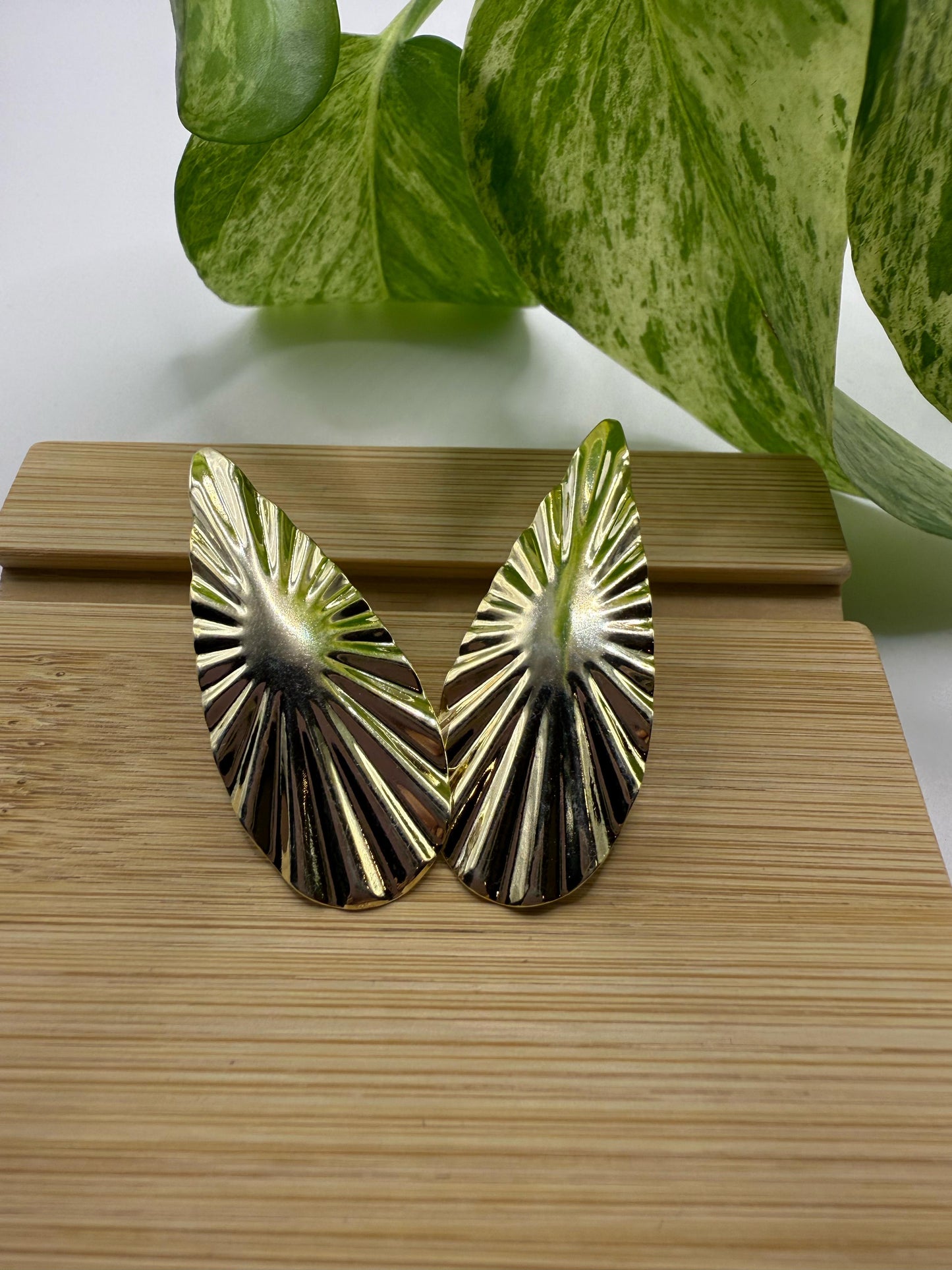 Aros ovalados dorados